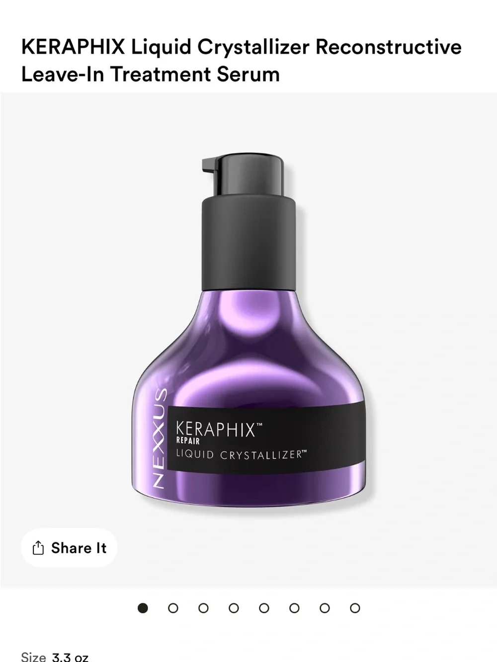 Nexxus Keraphix liquid crystallized